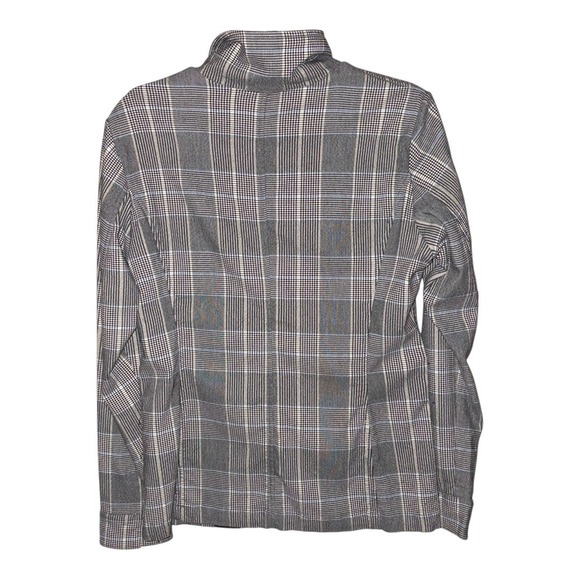 Anatomie Kenya Safari Charcoal Plaid full zip travel jacket sz M - Picture 7 of 14